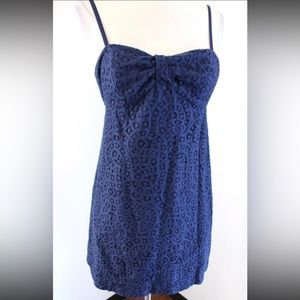 Lilly Pulitzer Navy Blue Karina Lace Mini Dress